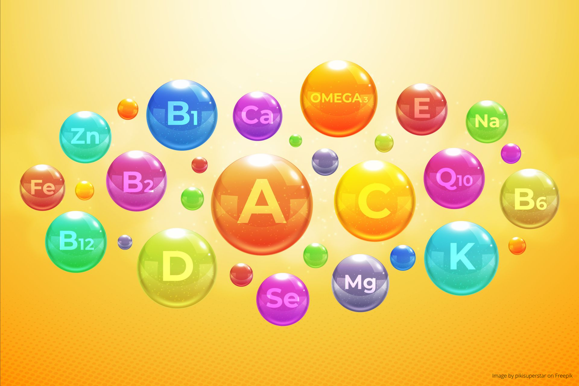 Grafika przedstawiająca witaminy dla mężczyzn